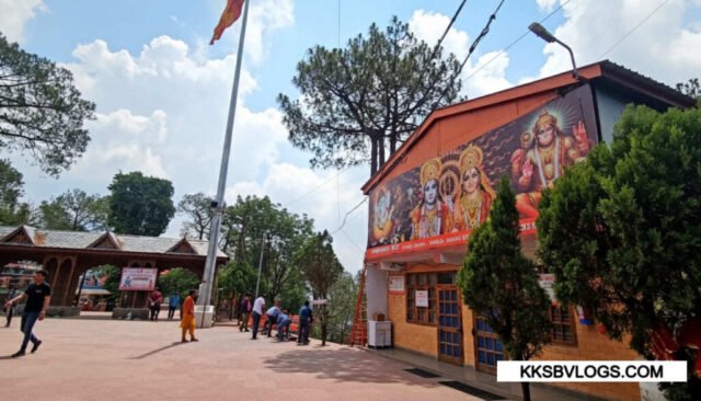 Temple View Temple View from outside in sankat mochan temple shimla
