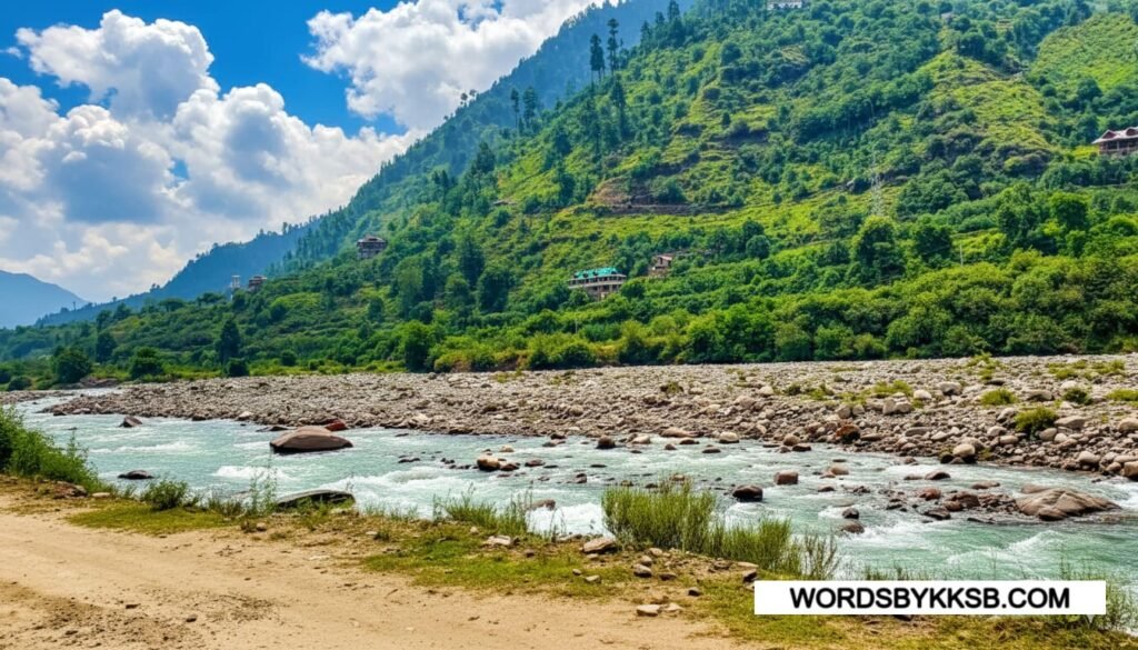 Near  Pabbar River View in Chanshal Pass shimla