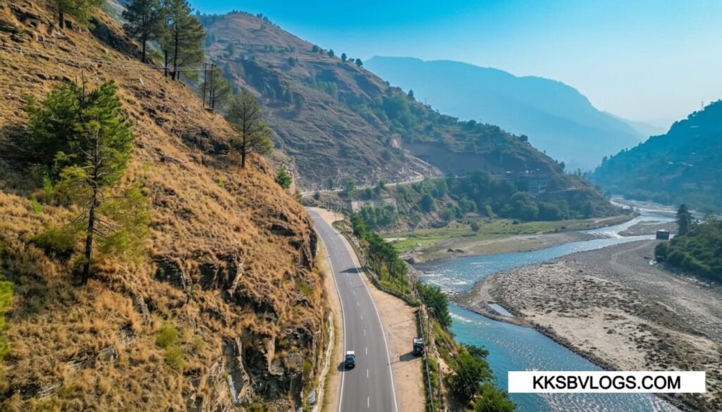 View Of Pabbar river near Rohru Town