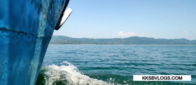 View from boat in Govind Sagar Lake Himachal Pradesh