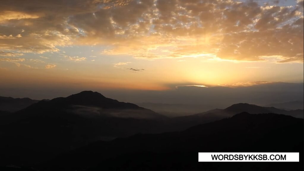 Sunset Point From Top Of The Hill In Chail Himachal Pradesh