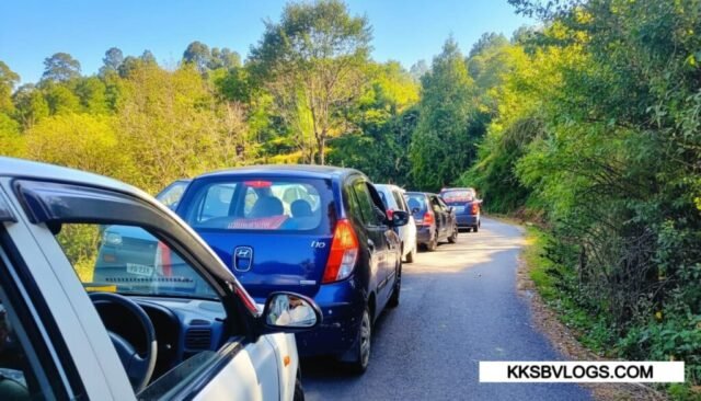 Traffic During Festival Season in Shaya temple