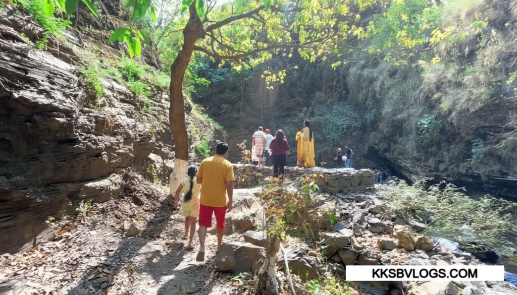 People Duing Small TRrek For riva water fall Solan