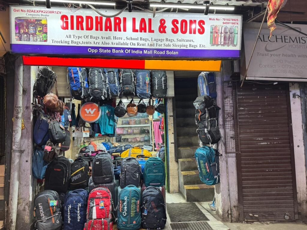 Girdhari Lal & Sons best bag shop of solan