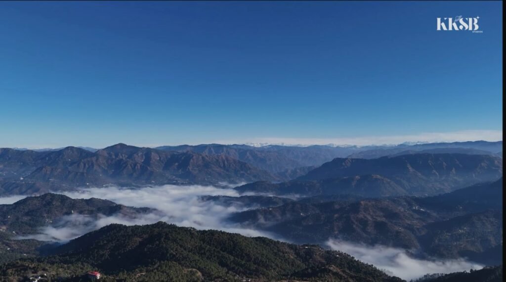 Mountain view of solan town