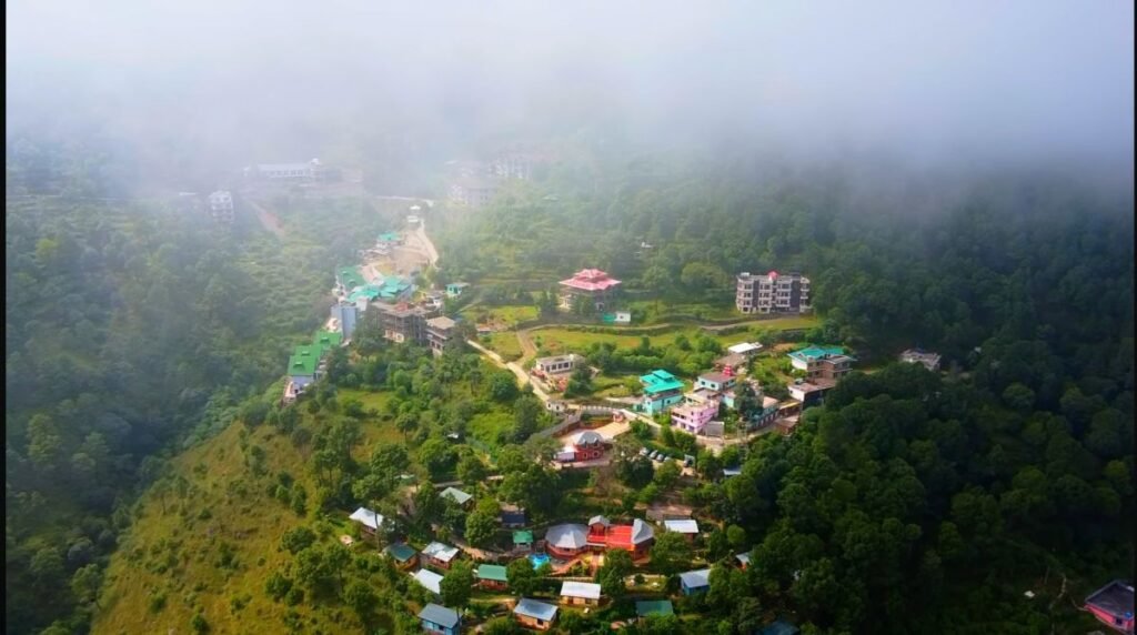 Kausali drone view of hill area
