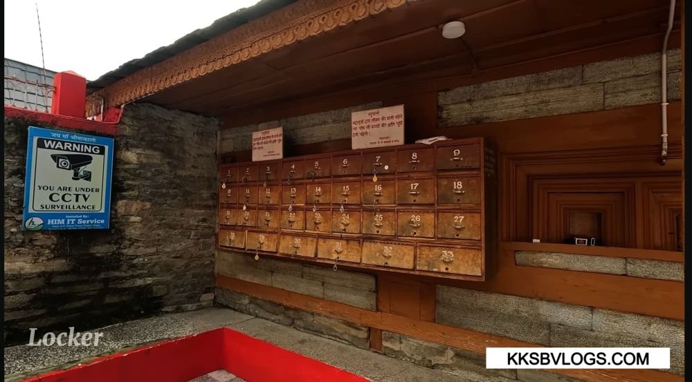 Locker & Entry Process in bhimakali temple