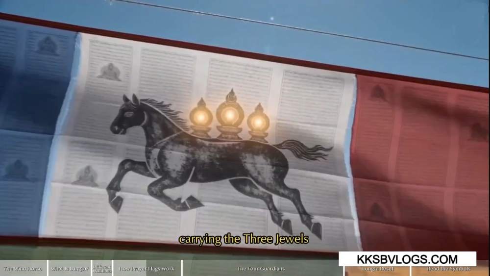 wind horse symbol in Tibetan Prayer Flags