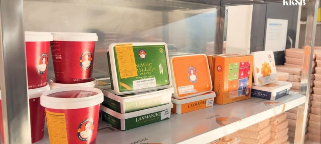 Diffrent type of sweets at kandaghat laxmanjee sweet shop