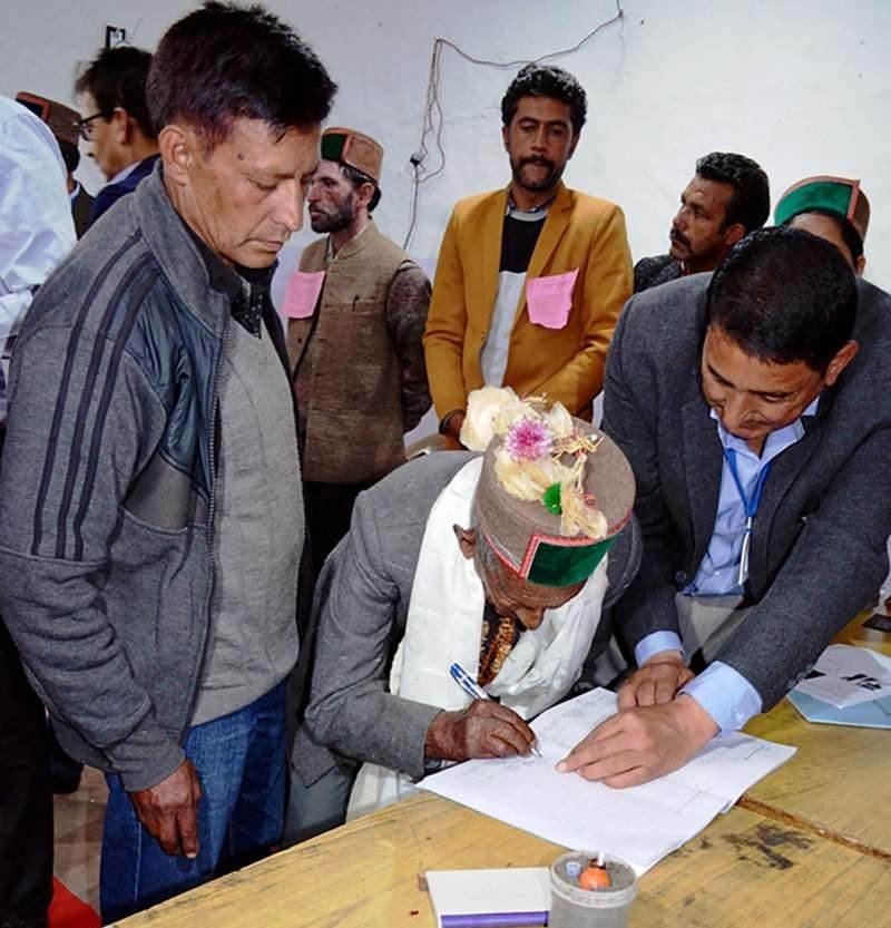 Shyam Saran Negi Last Vote at 106 Years 