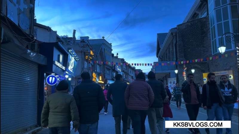 Night walk on mall road shimla best feeling
